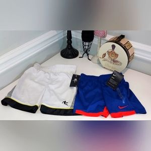 2 Piece Set 1 Nike Boys Shorts and 1 Andi Boys Shorts Size 3T NWT